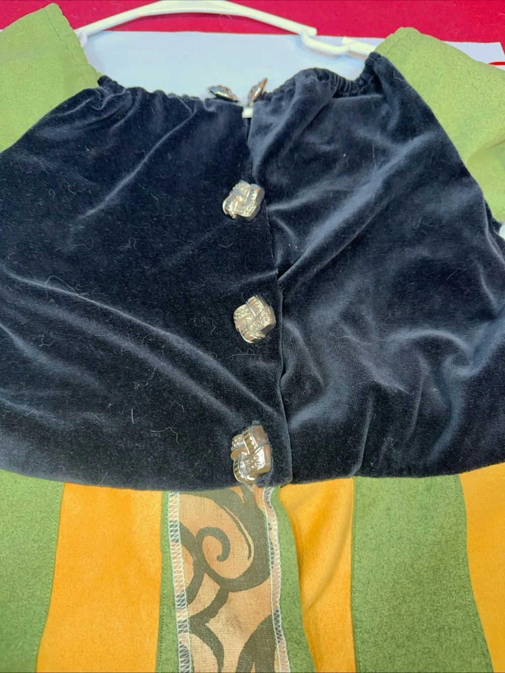 Princess ANNA black Green Yellow Coronation Dress, Disney Theatre, GIRLS Size XL